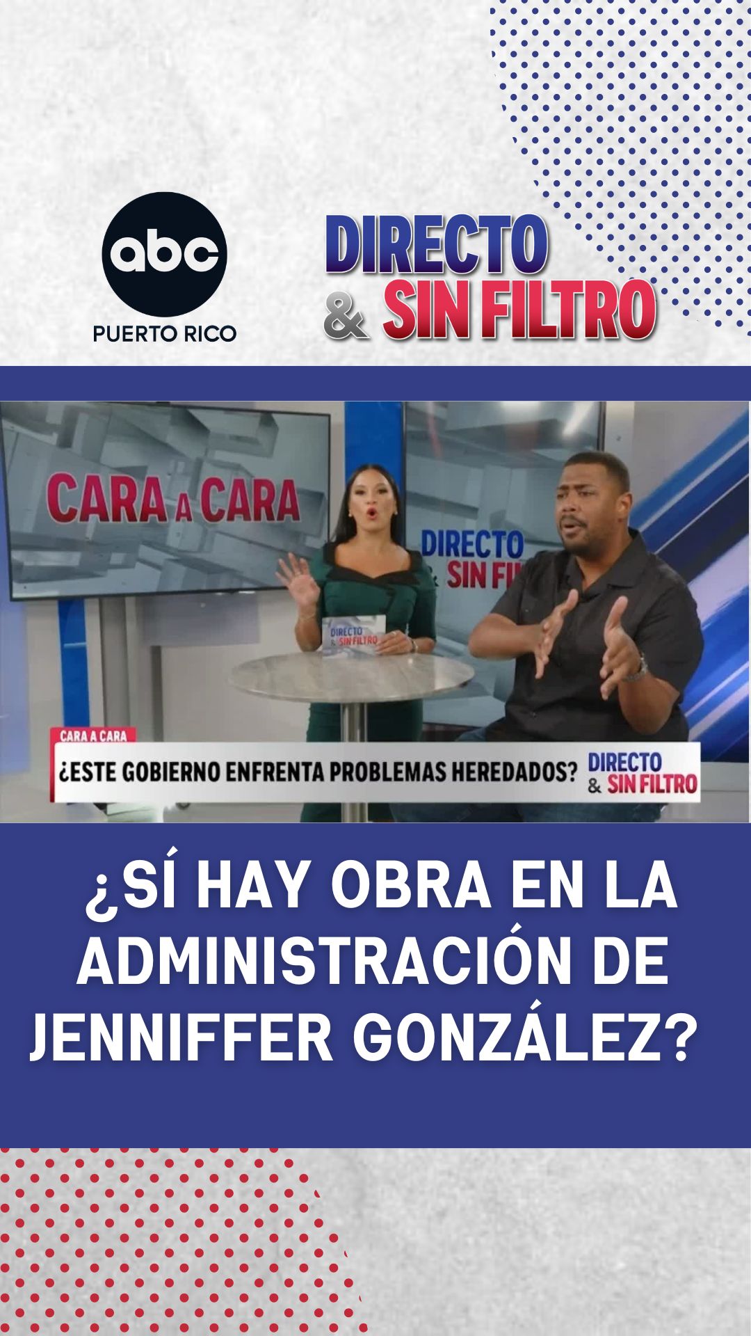 Jean Peña Payano asegura que "sí hay obra" en la administración de Jenniffer González