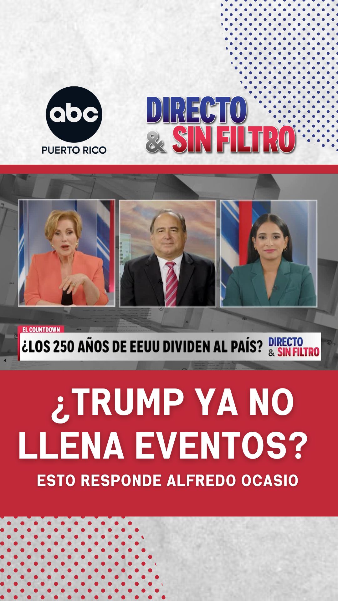 ¿Trump perdió convocatoria? Alfredo Ocasio cree que el problema fue otro