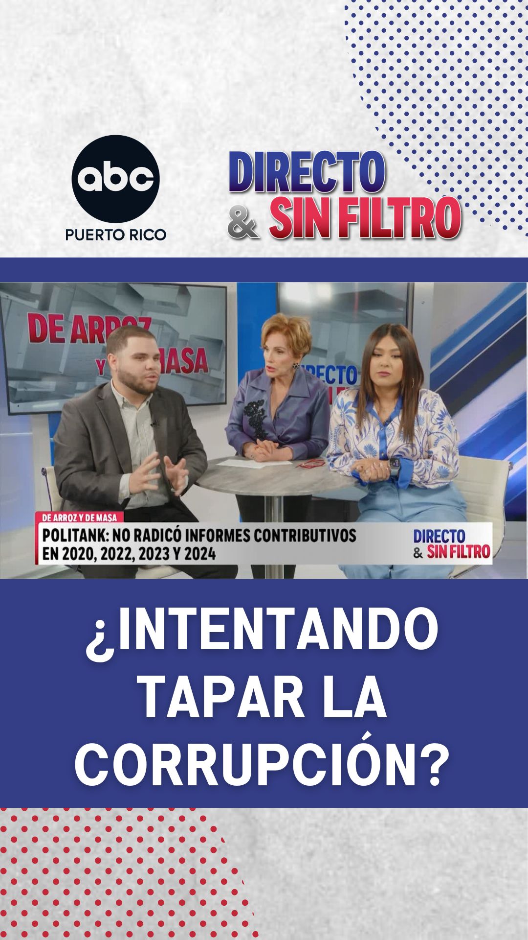 Bryan Saavedra y Tatiana Pérez chocan por controversia de Politank y Verónica Ferraiuoli