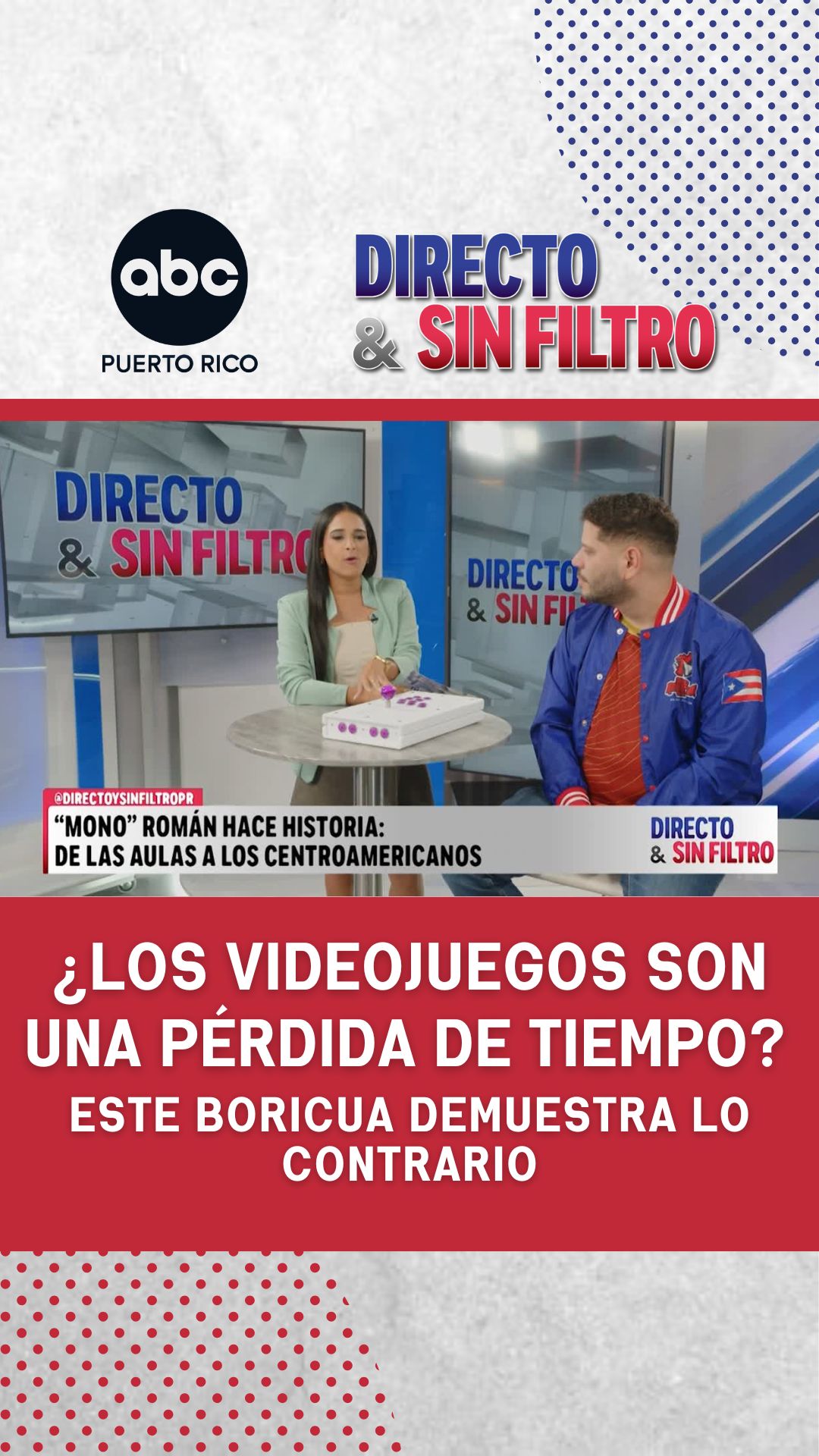De jugar por pasión a representar a Puerto Rico: la historia de "Mono" Román rompe estereotipos
