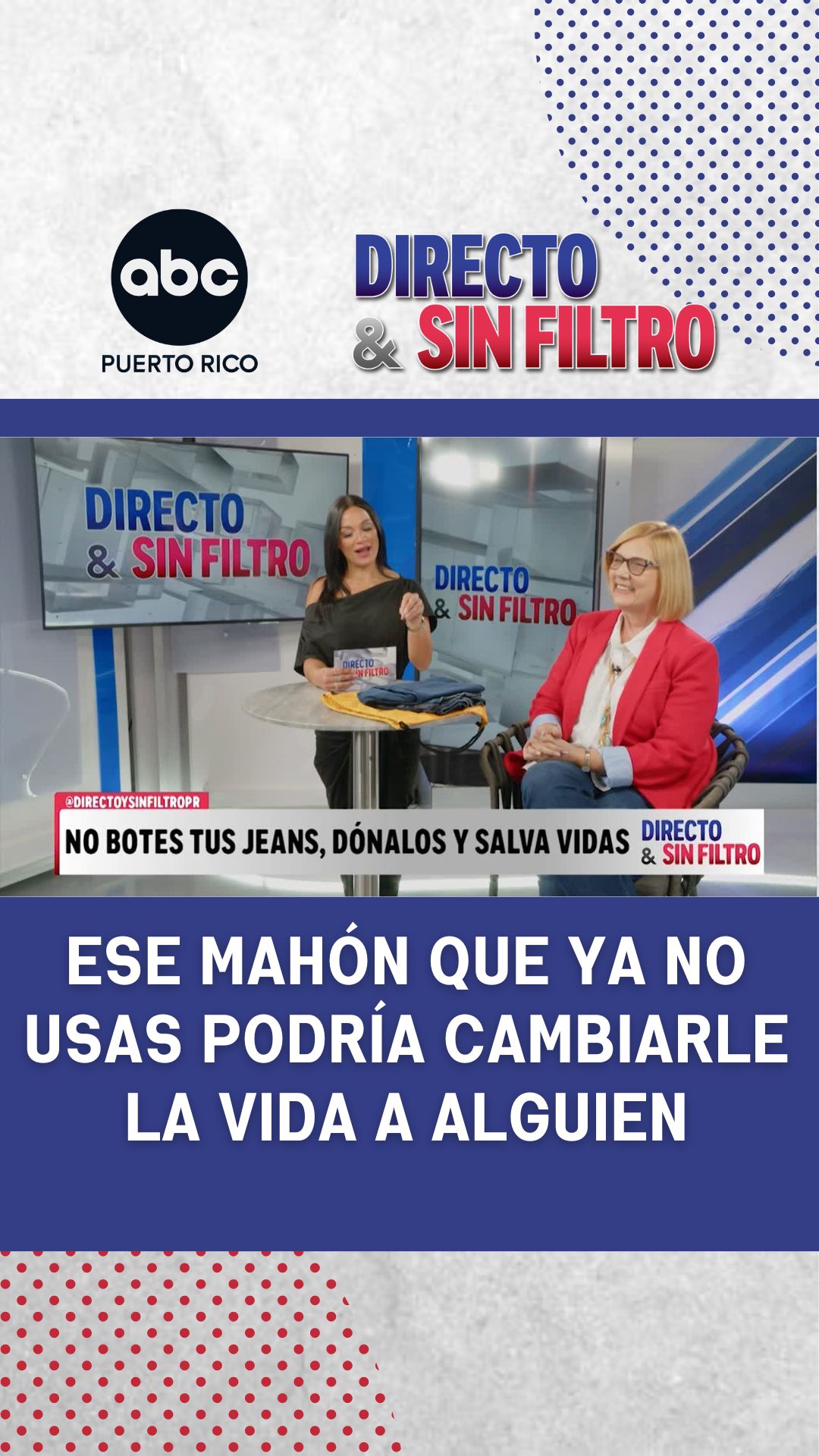 Un mahón que ya no usas podría cambiar una vida