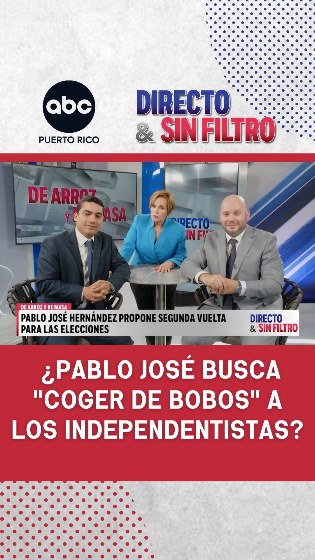 Miguel Rodríguez: Pablo José "no hará" esas reformas si llega al poder