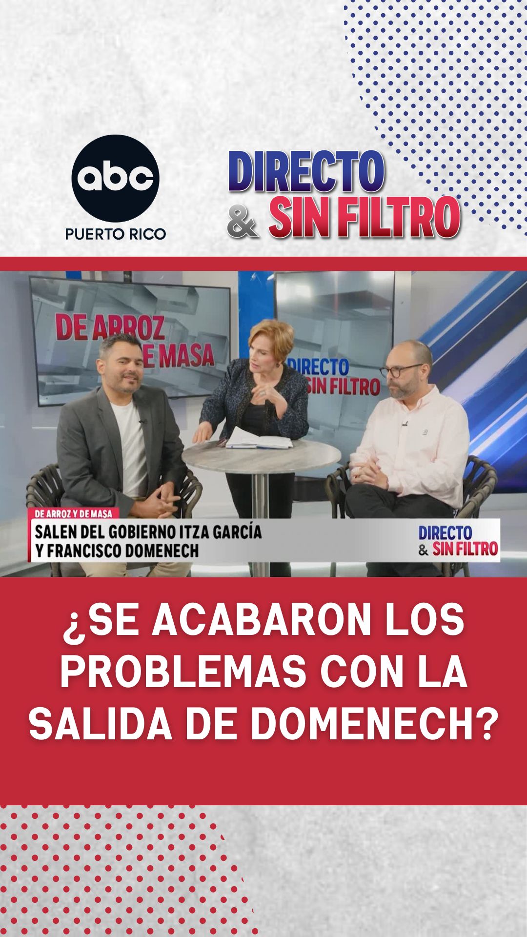 Olvin Valentín afirma que la salida de Francisco Domenech no resuelve la crisis del gobierno
