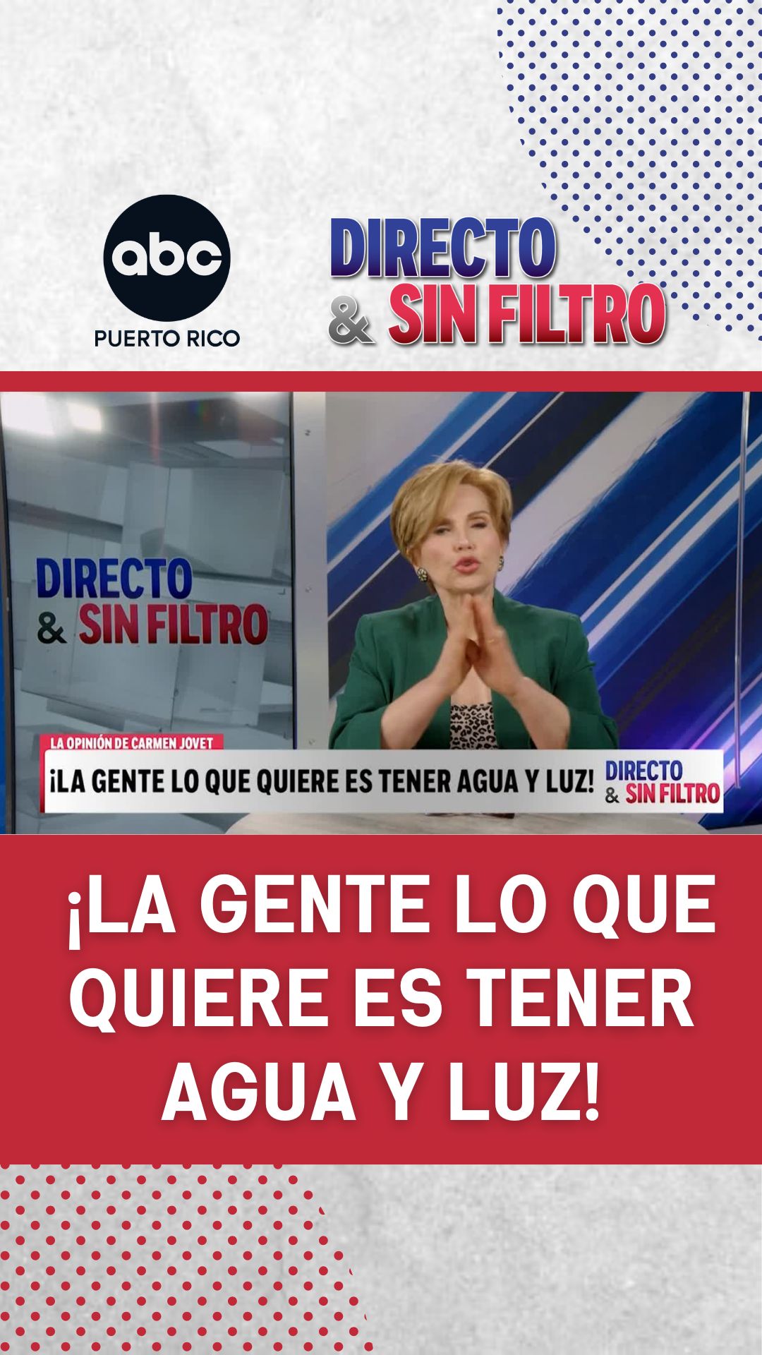 "Me levanto con miedo de abrir el grifo": Carmen Jovet lanza fuerte crítica por la crisis de agua y energía