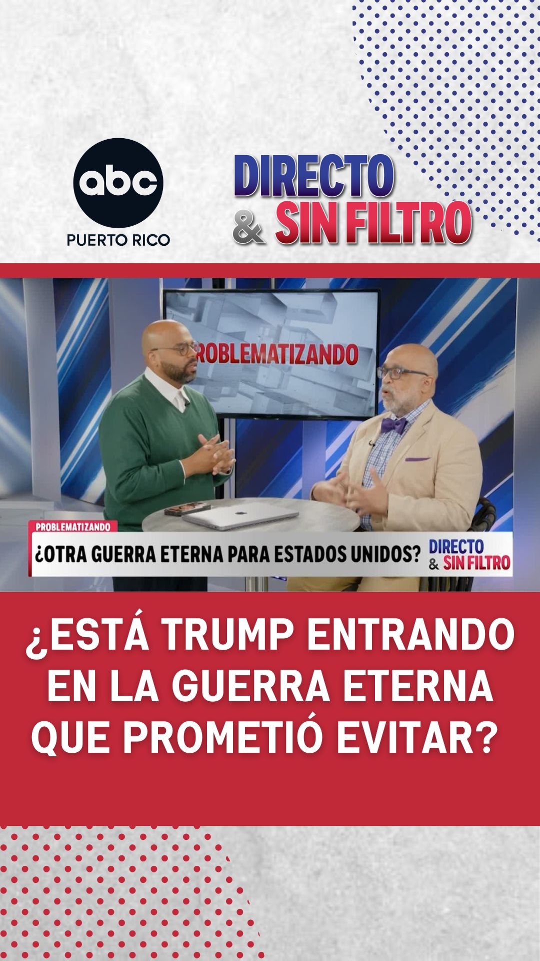 Profesor advierte que Trump podría estar cayendo en la misma "guerra eterna" que prometió evitar