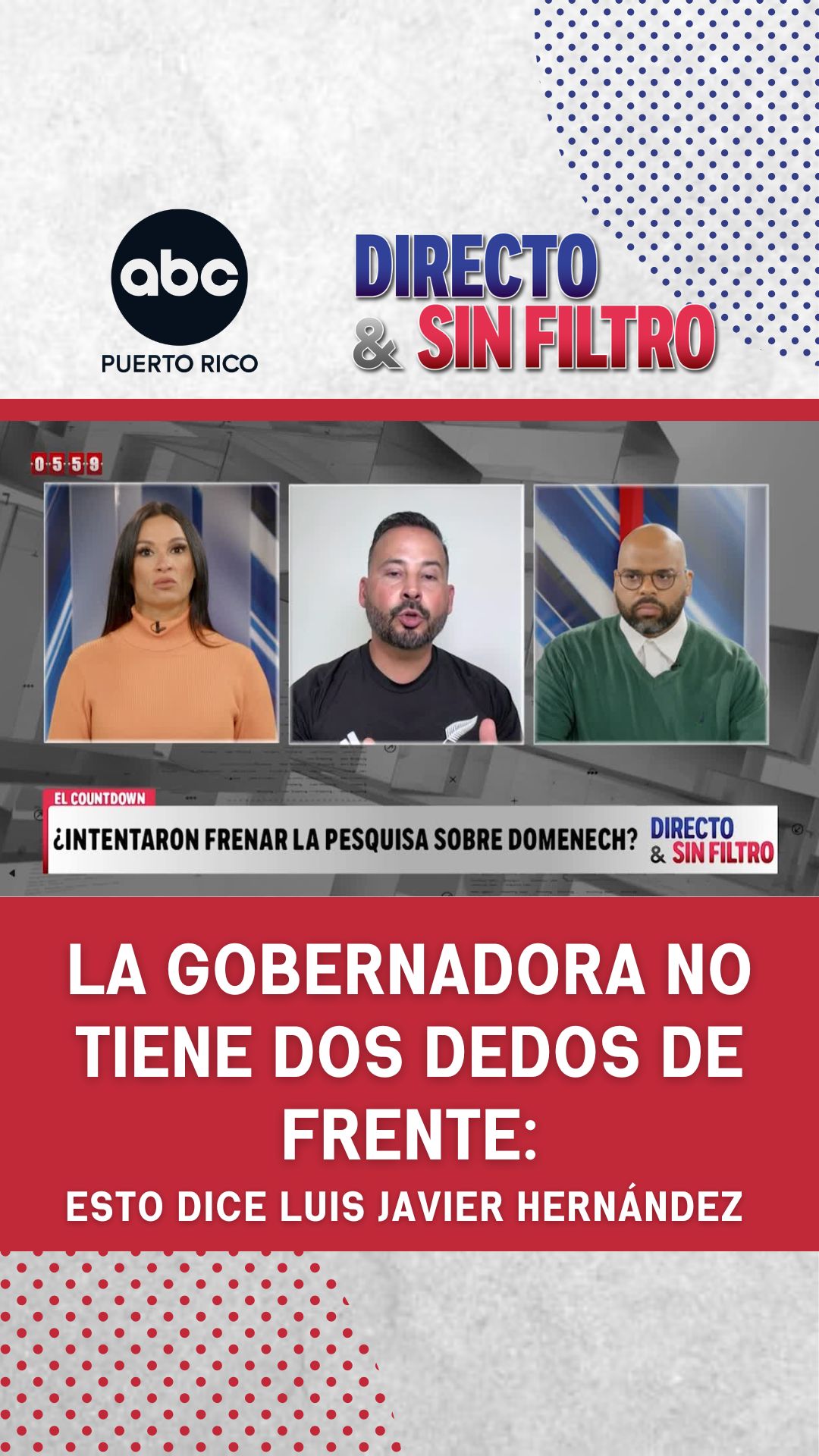 "La gobernadora no tiene dos dedos de frente": Luis Javier Hernández arremete por caso Domenech