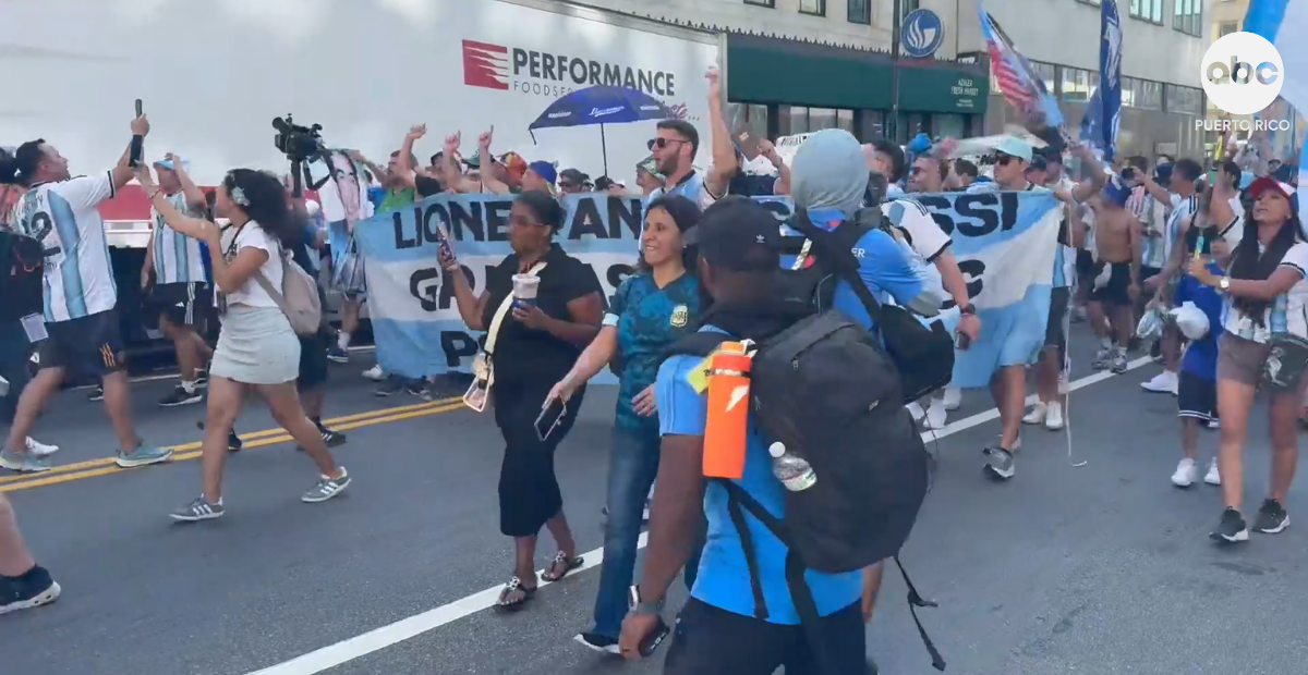 Fanáticos de Messi llenan las calles de Atlanta antes del Argentina vs Egipto