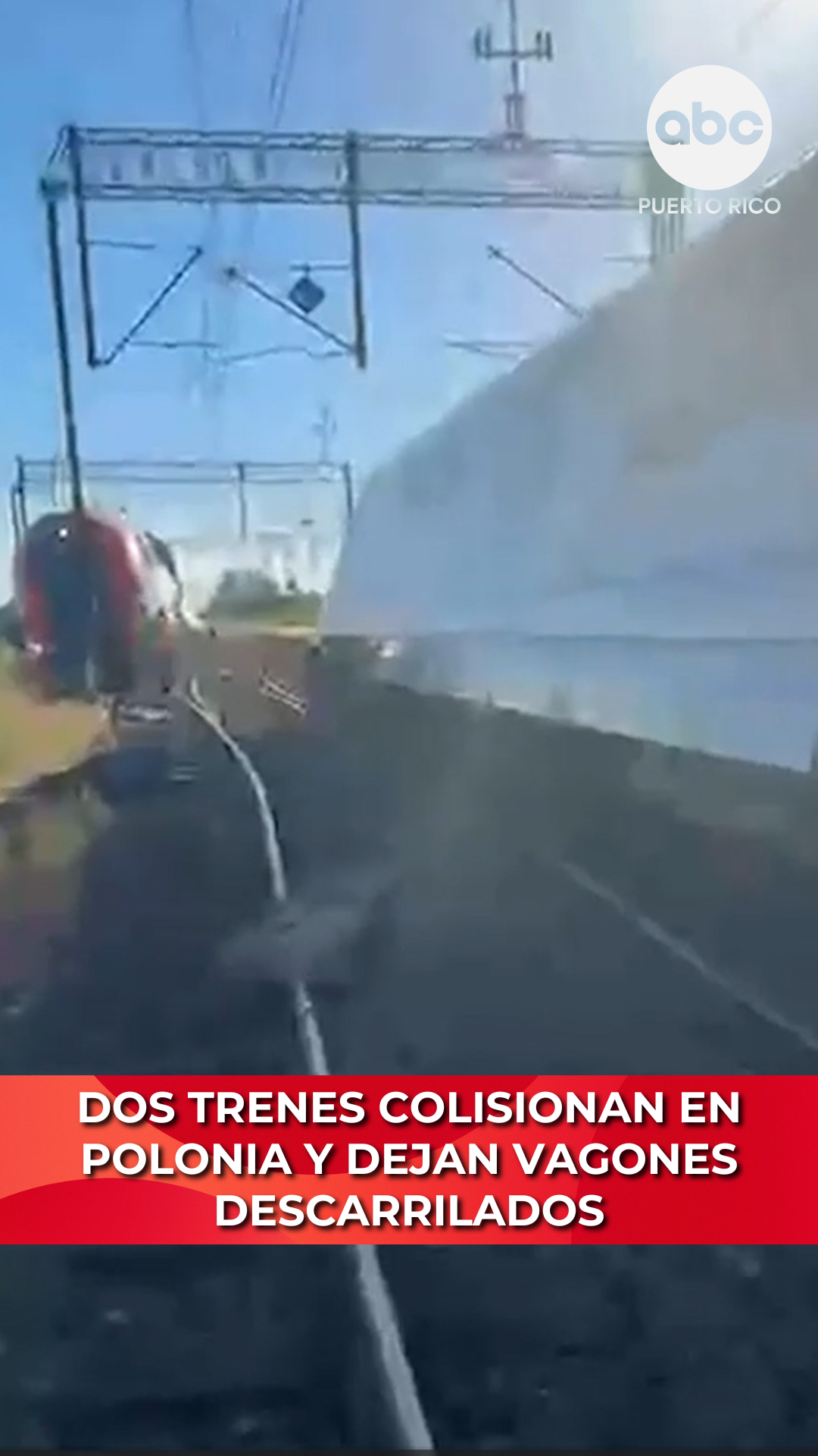 Choque de trenes en Polonia obliga a evacuar a 220 pasajeros sobre las vías