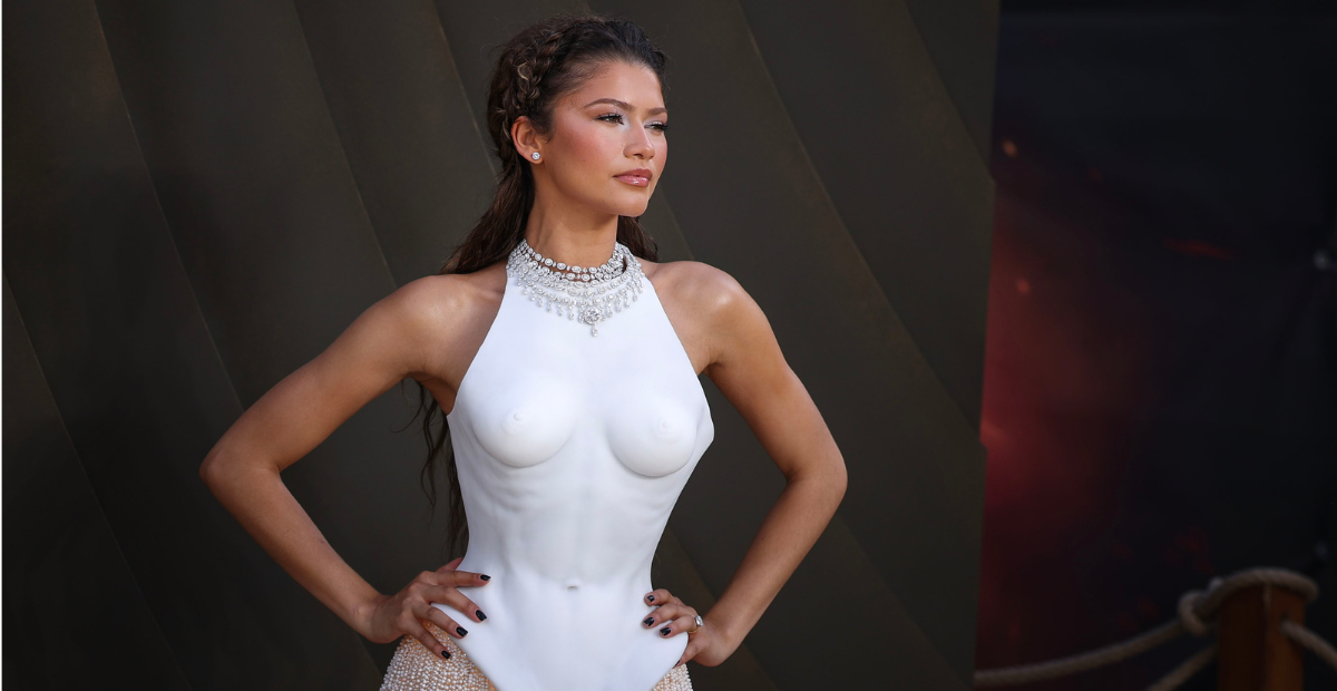 Zendaya deslumbra con Schiaparelli en la premiere de The Odyssey