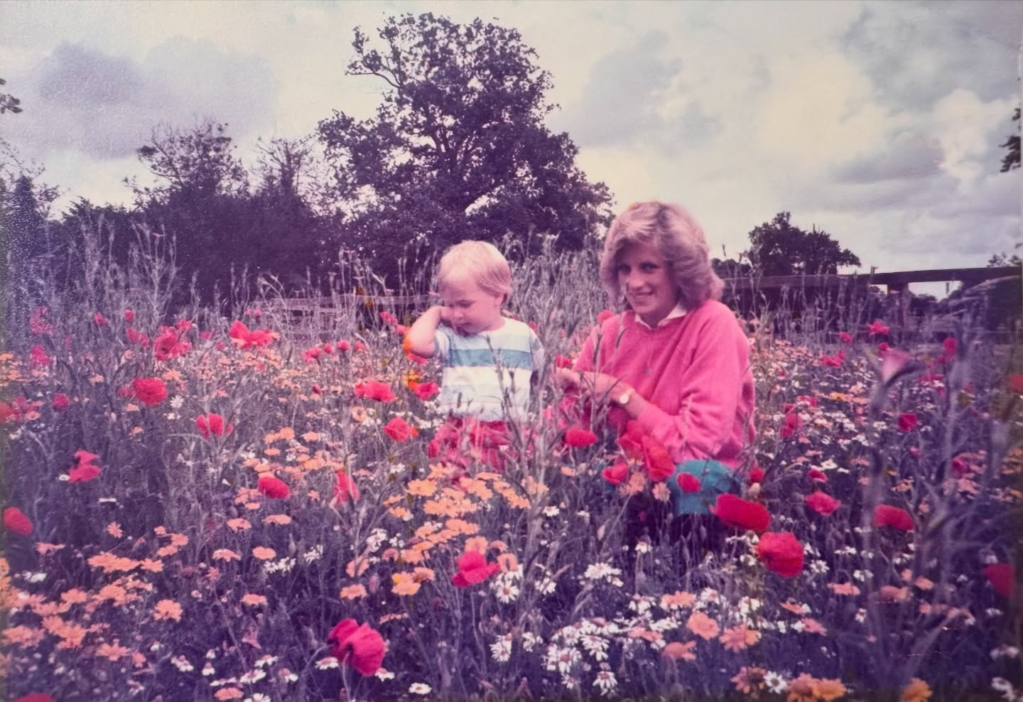 Diana de Gales con su hijo Guillermo