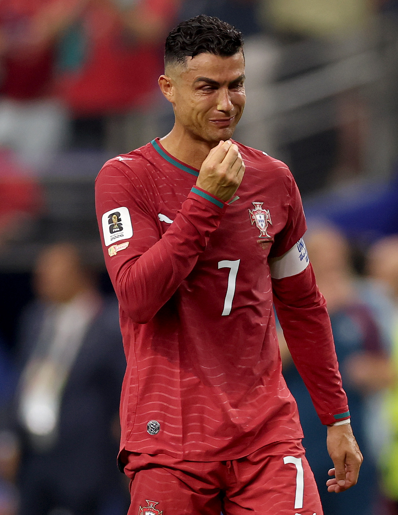 Cristiano Ronaldo después de la derrota de Portugal contra España
