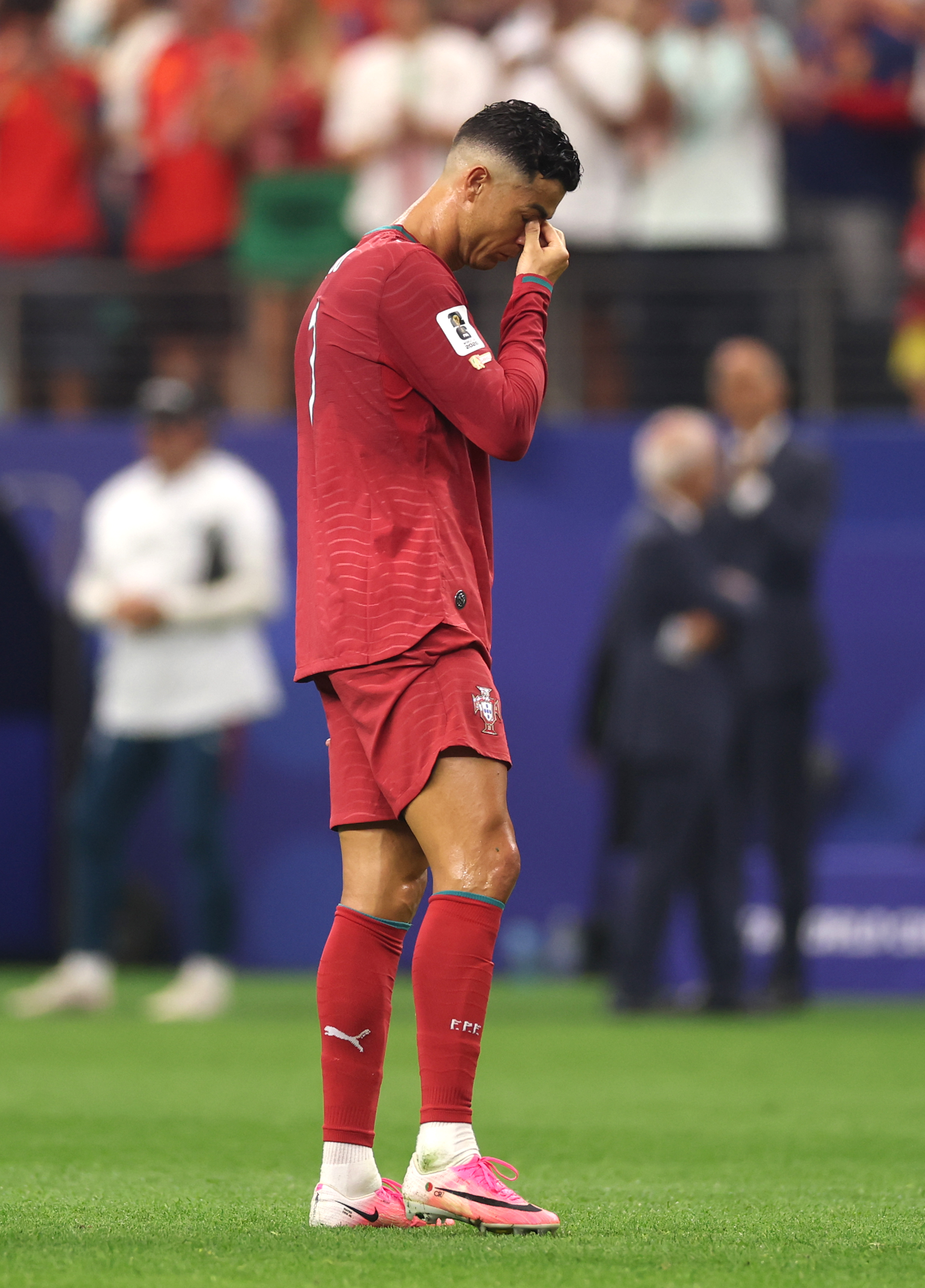 Cristiano Ronaldo después de la derrota de Portugal contra España