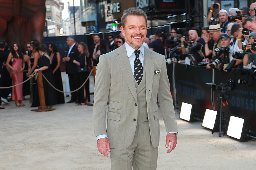 Matt Damon en la Premiere Mundial de "The Odyssey"
