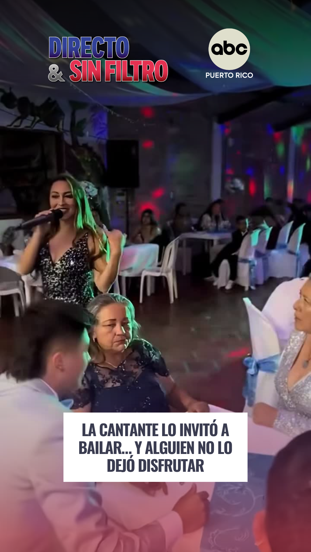 La cantante lo invitó a bailar… y alguien no lo dejó disfrutar
