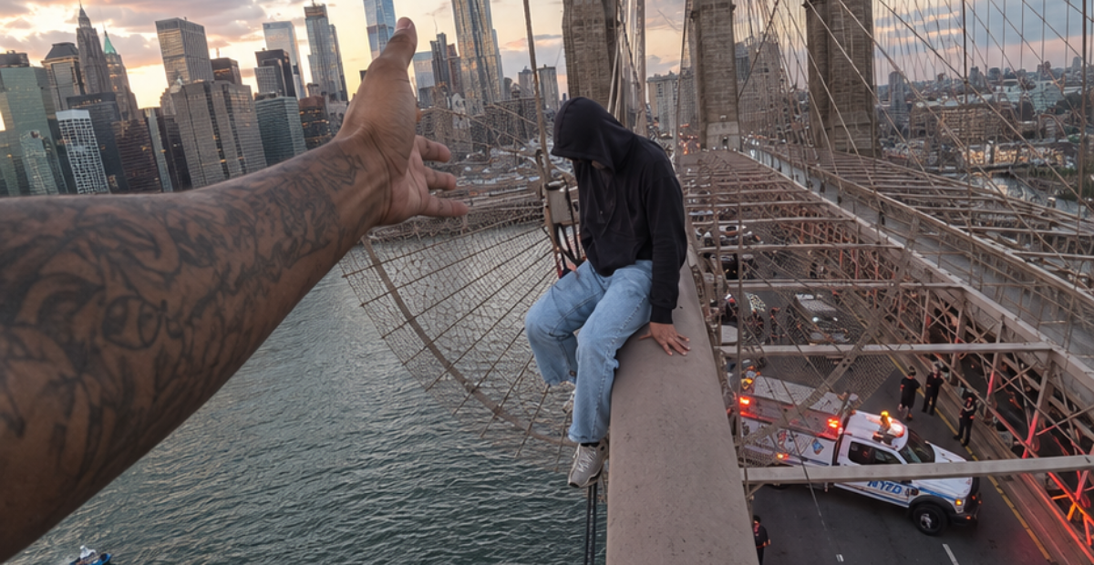 NYPD rescata a mujer en crisis en el Brooklyn Bridge